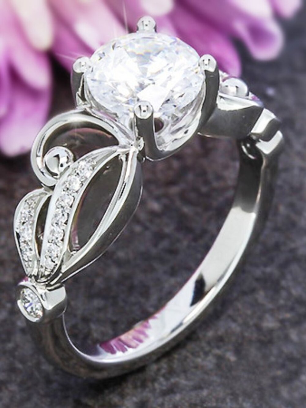925 Silver Plated Classic Design Wedding Ring for Women, FB16FA1131